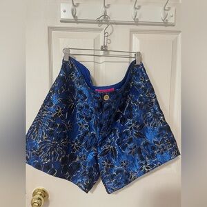 Lilly Pulitzer 5” Callahan High Rise Twilight Brocade size 14